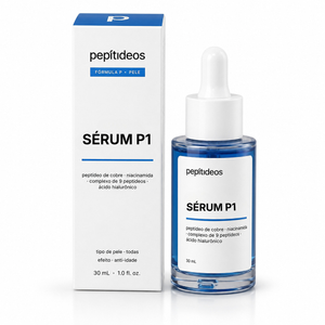 Sérum Facial Peptídeo de Cobre 2% com Ácido Hialurônico e Niacinamida 30 ml