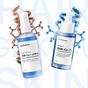 Combo peptídeos (PELE E CABELO) - Sérum P1 de GHK-CU + Tônico H1 de GHK-CU & AHK-CU