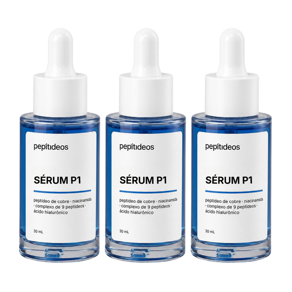 Sérum Facial Peptídeo de Cobre 2% com Ácido Hialurônico e Niacinamida 30 ml