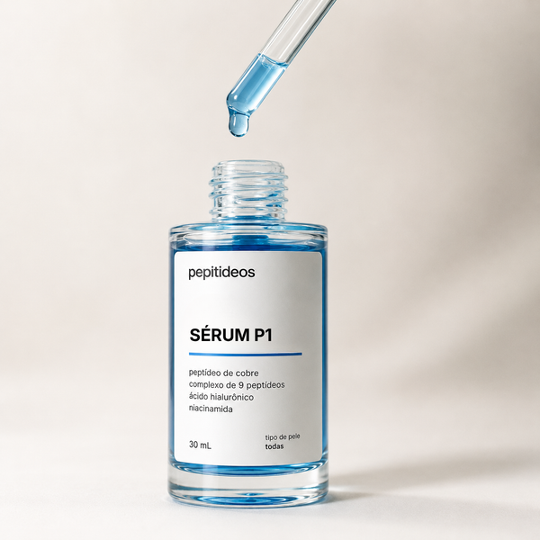 Sérum Facial Peptídeo de Cobre 2% com Ácido Hialurônico e Niacinamida 30 ml