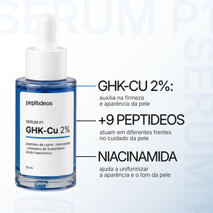 Combo peptídeos (PELE E CABELO) - Sérum P1 de GHK-CU + Tônico H1 de GHK-CU & AHK-CU