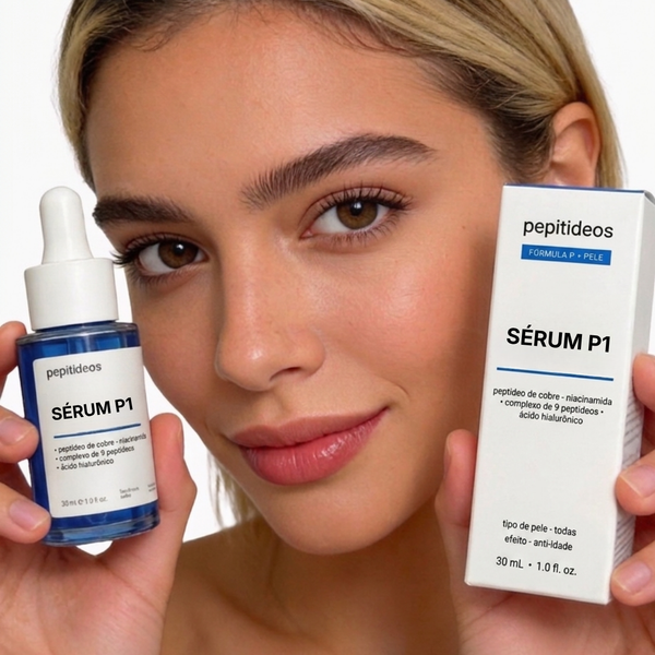Sérum Facial Peptídeo de Cobre 2% com Ácido Hialurônico e Niacinamida 30 ml