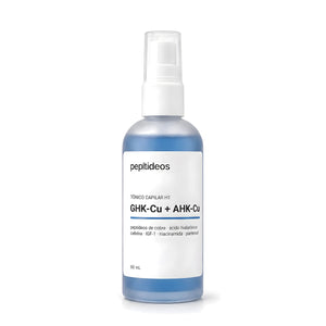 TÔNICO CAPILAR H1 - (GHK-Cu + AHK-Cu) para fortalecimento e densidade com peptídeos de cobre