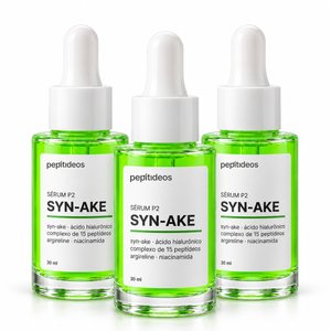 Três frascos do Sérum P2 Syn-Ake, 30 ml cada — pepitideos