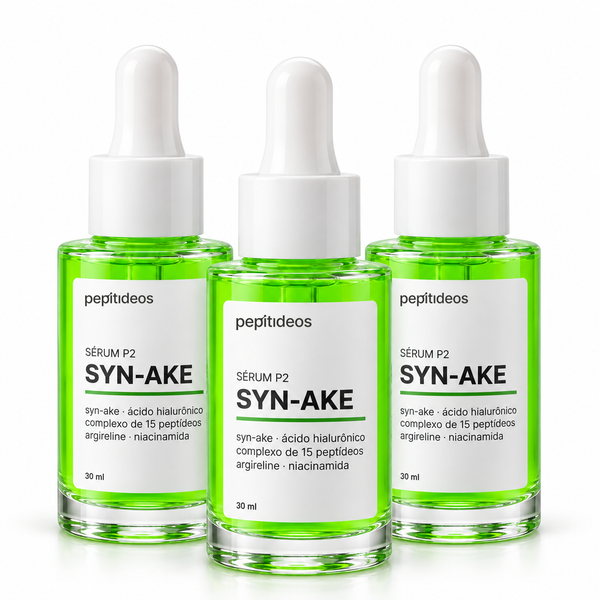 Três frascos do Sérum P2 Syn-Ake, 30 ml cada — pepitideos